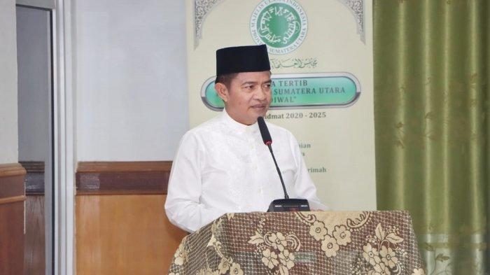 Penjabat (Pj) Gubernur Sumut Hassanudin saat menghadiri acara Majelis Ulama Indonesia (MUI) Sumut beberapa waktu lalu.