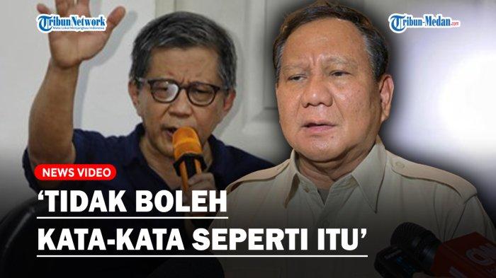 Menteri Pertahanan Prabowo Subianto sentil ucapan Rocky Gerung yang menyebut Jokowi sebagai 'bajingan tolol'