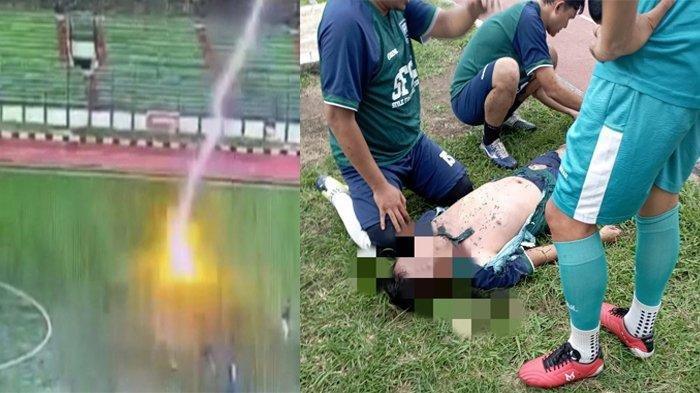 Pria tewas disambar petir saat bermain bola
