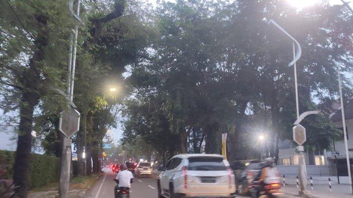 Sejumlah lansekap lampu hias atau dikenal warganet dengan lampu pocong masih berdiri di Jalan Imam Bonjol, Jumat (19/1/2024).Padahal, Wali Kota Medan Bobby Nasution sudah menyatakan uang proyek tersebut sudah lunas dan dinyatakan selesai.