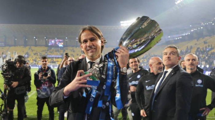Simone Inzaghi peraih trofi terbanyak Piala Super Italia di Inter Milan