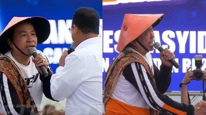 Sosok Pria Berpakaian Petani Curhat dan Nangis di Hadapan Anies Baswedan