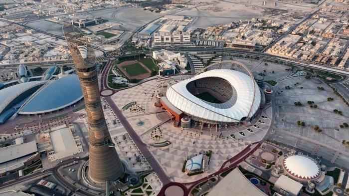 Stadion Internasional Khalifa, Doha, Qatar, tampak dari atas. Berikut Profil Stadion Internasional Khalifa, Gelanggang Babak 16 Besar dan Juara Ketiga di Piala Dunia 2022