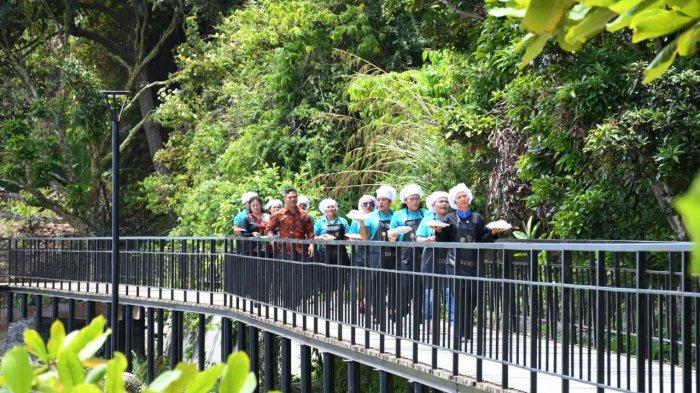 Suasana di objek Wisata Lagundi-Desa Sitamiang, Onanrunggu beberapa waktu lalu.