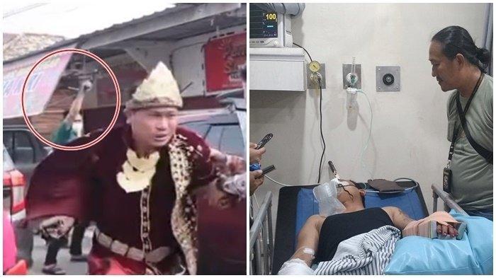 CALON PENGANTIN -- Tangkapan layar video viral saat pengantin pria bernama Ahamd Handa dikeroyok dan dibacok sejumlah pria di Jalan Panca Usaha, Kecamatan Seberang Ulu I, peristiwa itu terjadi pada (11/5/2025). Dikabarkan ada yang pelaku ditangkap.