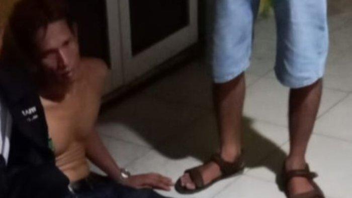 Tampang wajah pelaku berinisial Ah yang tega menghabisi nyawa tetangganya sendiri bernama Ariandi dengan cara ditembak menggunakan senapan angin, Jumat (16/82/2024) malam.