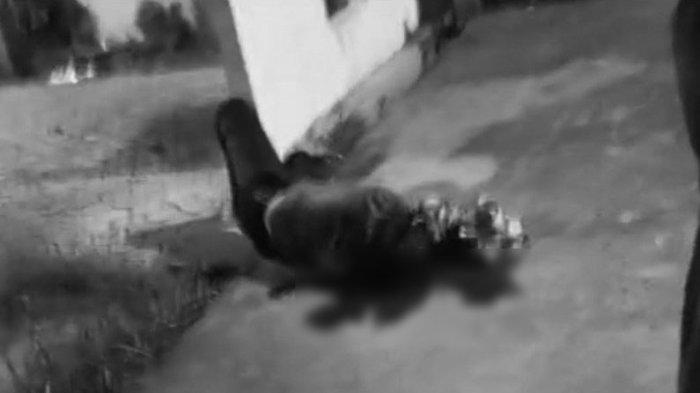 WANITA TERKAPAR: Tangkapan layar video amatir seorang wanita terkapar lemas nyaris tewas di Perumahan Via Permai, Lingkungan 4, Kelurahan Siumbut-umbut, Kecamatan Kisaran Timur, Kabupaten Asahan.
