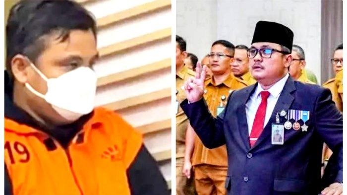 Komisi Pemberantasan Korupsi (KPK) menetapkan Kadis PUPR Sumut 'The Golden Boys Medan' Topan Obaja Putra Ginting (TOP) sebagai tersangka kasus korupsi proyek jalan. Penetapan tersangka itu diketahui pada saat KPK melakukan konferensi pers, di Jakarta, Selasa (28/6/2024). (Kolase Tribun/Istimewa)