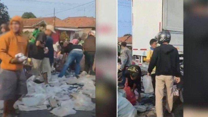Truk Susu Kaleng Dijarah