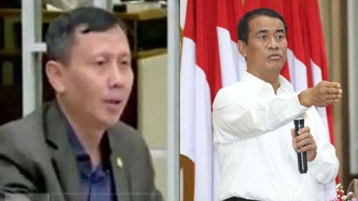 MURKA SAAT RAPAT: Kolase foto drh Haji Slamet anggota Komisi IV DPR RI (kiri) dan Menteri Pertanian Republik Indonesia, Andi Amran Sulaiman (kanan). Mentan Murka saat rapat di Gedung DPR RI, Senayan, Jakarta, pada Rabu (12/03/2025).