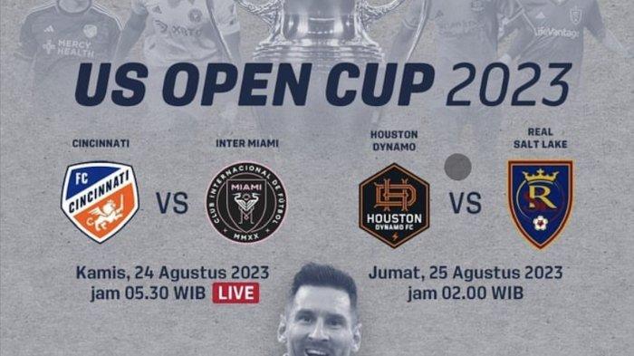 Jadwal US Open Cup 2023 antara FC Cincinnati vs Inter Miami disiarkan Trans 7.
