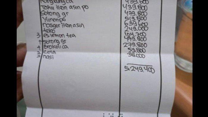 VIRAL Curhat Food Vlogger Makan di Resto Hampir Rp6 Juta, Lemon Tea Rp100 Ribu, Kangkung Rp439 Ribu