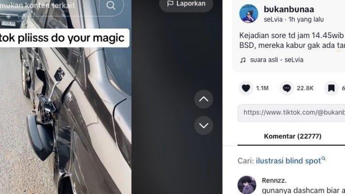 VIRAL Nangis karena Terserempet Tronton Sampai Rusak, Wanita Ini Malah Dinyinyiri Netizen