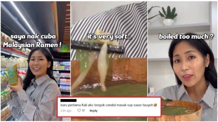VIRAL TikToker Jepang Mengira Cendol Adalah Sejenis Mie, Langsung Dimasak: Ramen Cendol Taoge