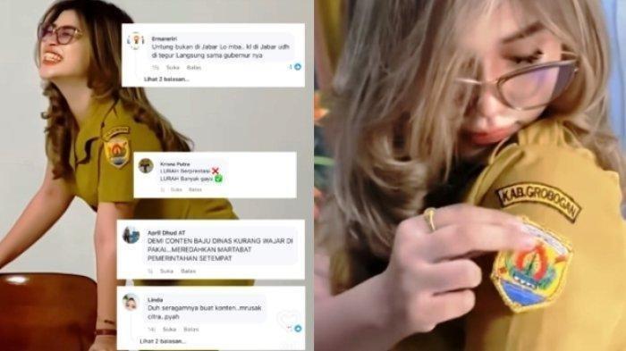 BERSERAGAM PNS KETAT - Video seorang perempuan mengenakan seragam Pegawai Negeri Sipil (PNS) Pemerintah Kabupaten Grobogan masih jadi sorotan setelah viral di media sosial.
