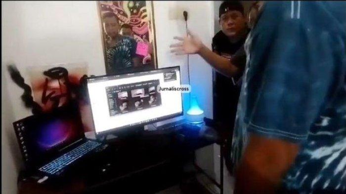 Sejumlah video syur Audrey Davis di komputer AP digeledah penyidik. (Istimewa)