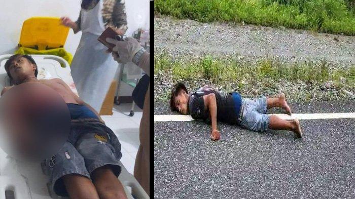 KEKEJAMAN KKB: Nasib mengenaskan dialamai seorang warga sipil bernama Jhonsep Salempang asal Toraja, Sulawesi Selaran, dibunuh Kelompok Kriminal Bersenjata (KKB) di Jalan Bandara, Distrik Dekai, Kabupaten Yahukimo, Papua Pegununungan, Sabtu (30/3/2024). Polres Yahukimo saat ini sedang melakukan pengejaran terhadap pelaku. (FB)