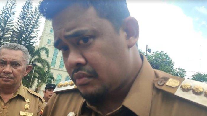 Wali Kota Medan Bobby Nasution saat diwawancarai Tribun Medan, Senin (29/7/2024). Bobby mengatakan, tidak akan mengubah sistem parkir berlangganan jadi parkir konvensional.