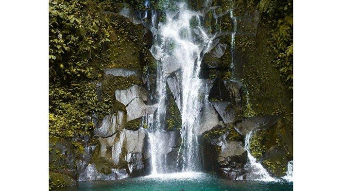 Air Terjun Siluman di Desa Garunggang, Sei Bingai, Kabupaten Langkat, Sumatera Utara.