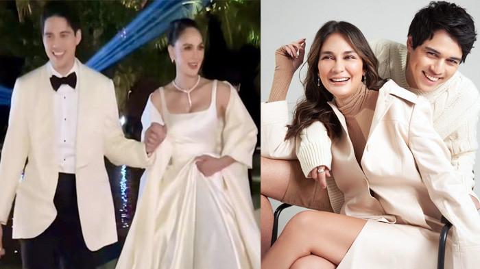 LUNA MAYA, aktris sekaligus model berusia 41 tahun, baru saja menikah dengan Maxime Bouttier pada 7 Mei 2025. Pernikahan mereka dirayakan dengan dua resepsi, satu di Bali dan satu lagi di Hotel Four Seasons, Jakarta, pada Rabu (31/7/2025). (Kolase Foto Instagram@lunamaya/Instagram@ranggayusuf/Tribunnewsmaker.com)