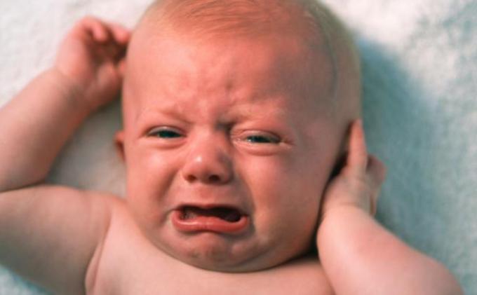 ilustrasi bayi menangis