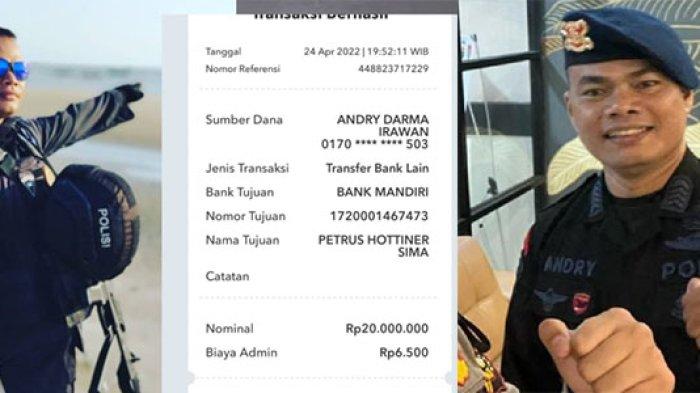 Komandan Satuan Brimob Kepolisian Daerah Riau Kombes Ronny Lumban Gaol merasa cerita Bripka Andry Darmairawan soal setoran uang Rp 650 juta janggal.