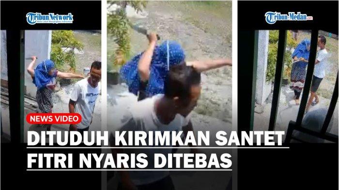 warga Jalan Setia Luhur, Gang Rumput, Kelurahan Dwikora, Kecamatan Medan Helvetia, Kota Medan nyaris disabet celurit oleh tetangganya karena dituduh mengirimkan santet berupa pocong dan genderuwo.
