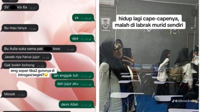 Isi chat guru SD dilabrak muridnya sendiri bikin ngakak. Guru SD ini mengunggah tangkapan layar chattingannya dengan murid SD yang cemburu.