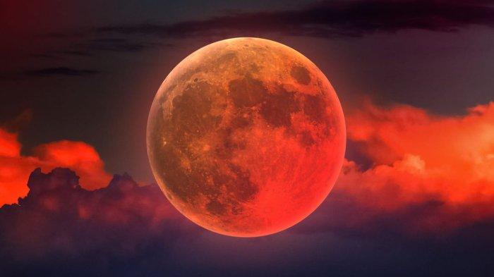 GERHANA BULAN- BMKG memprediksi bahwa Indonesia akan mengalami fenomena alam gerhana bulan total atau blood moon.