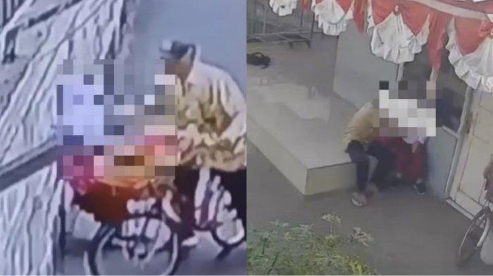 Seorang kake terekam CCTV berbuat cabul terhadap anak SD di wilayah Cipinang Muara, Jakarta Timur pada Jumat (11/8/2023) sekira pukul 10.10 WIB.