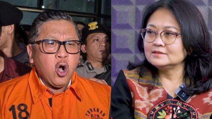 ISTRI HASTO KRISTIYANTO - Foto Hasto Kristiyanto (kiri) dan istrinya Maria Stefani Ekowati (kanan), saat ini keduanya harus terpisah karena Hasto harus menjalani sidang kasus dugaan suap Harun Masiku, Jumat (25/7/2025).