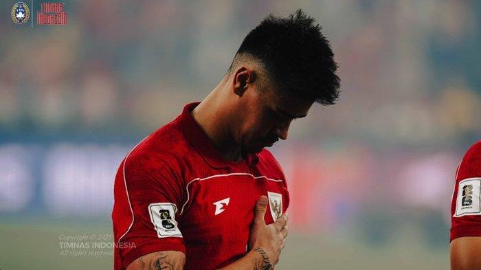 Pemain Timnas Indonesia, Mees Hilgers, dalam pertandingan melawan Australia, Kamis (20/3/2025)