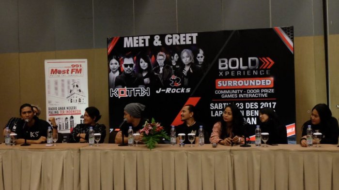 Meet and gread Grup Band Kotak dan J-Rocks akan lakukan konsernya di Medan