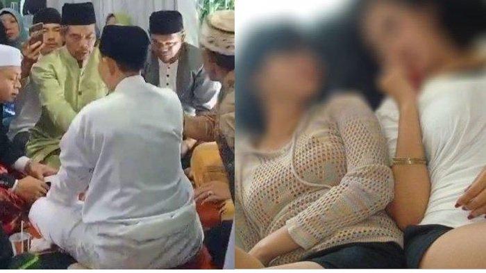 Pelaksanaan akad nikah pasangan sesama jenis di Desa Pakuon, Kecamatan Sukaresmi, Kabupaten Cianjur, Jumat (8/12/2023)