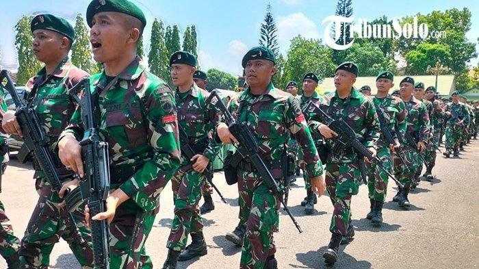 ILUSTRASI: Prajurit TNI AD yang bertugas di Yonif Raider 408/Suhbrastha Sragen, Jateng.