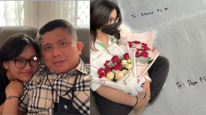 PUTRI SULUR FERDY SAMBO Trisha Eungelica Ardyadana mengunggah ucapan hari jadi pernikahan atau anniversary orangtuanya, Jumat (7/7/2023). (ig@trishaeas)