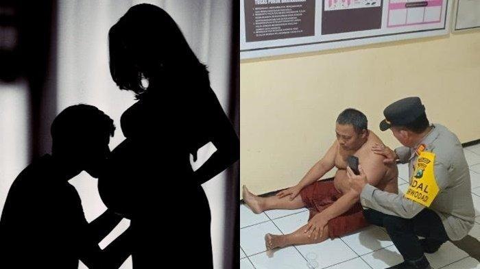 (kiri) ilustrasi suami dan istri hamil. (kiri) Satir mertua. M Sueb Wibisono (31) warga Dusun Blimbing, Desa Parerejo, Purwodadi, Pasuruan, Jawa Timur terisak pilu mengetahui istrinya hamil 7 bulan tewas dibunuh ayahnya