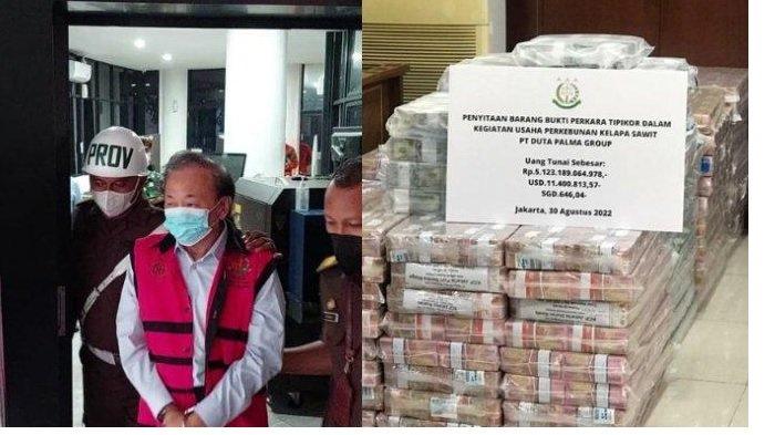 Sosok Surya Darmadi dan barang bukti uang tunai triliunan rupiah. Profil dan Instagram Surya Darmadi sosok koruptor diduga pelaku korupsi capai 104 triliun terbesar sepanjang sejarah Indonesia.