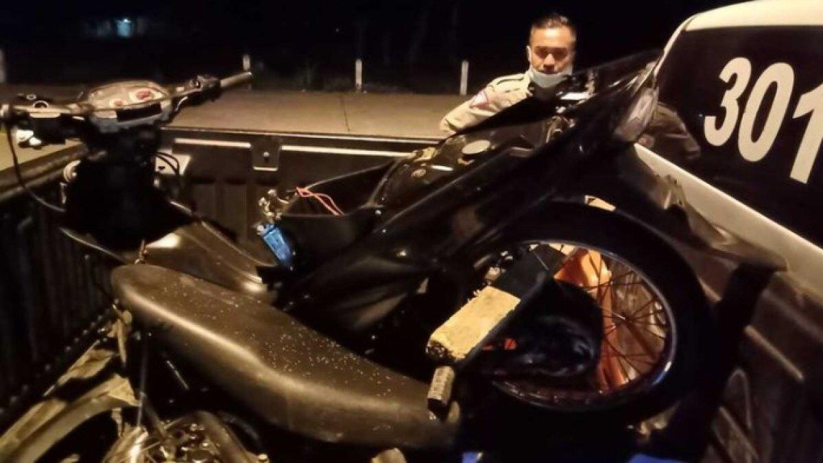 Kendaraan milik korban.