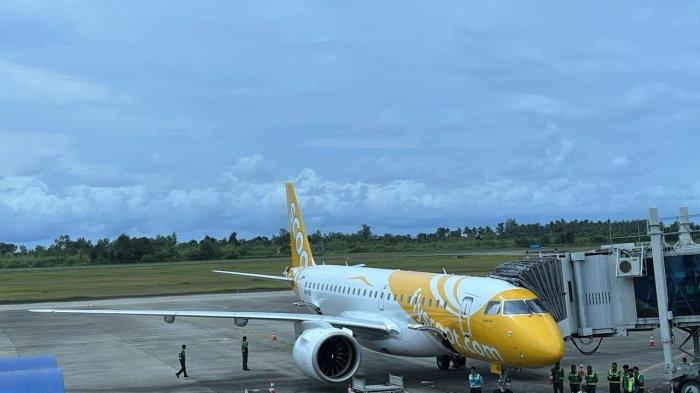 Armada penerbangan dari maskapai Scoot baru saja mendarat di Bandara Internasional Minangkabau (BIM) Padang Pariaman Provinsi Sumatera Barat (Sumbar), Senin (6/1/2025) siang.