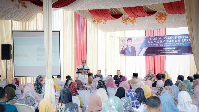 Sosialisasi Peraturan Daerah No 4 Tahun 2020 tentang Penyelenggaraan Perlindungan Lahan Pertanian Pangan Berkelanjutan.