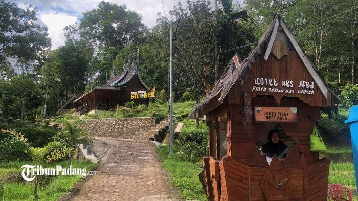 Geopark Silokek terlihat sepi saat dikunjungi TribunPadang.com, Selasa (26/12/2023)sore.