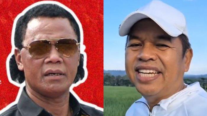 Kolase potret Ketua Umum ormas Grib Jaya, Hercules Rosario de Marshal (kiri) dan Gubernur Jawa Barat Dedi Mulyadi.