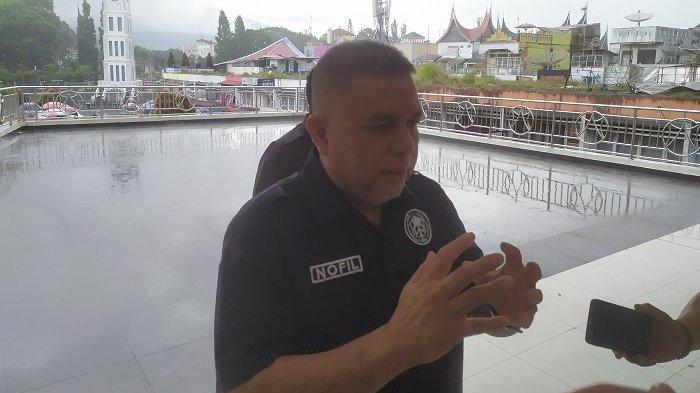 Nofil Anoverta saat diwawancari di Bukittinggi, Senin (22/4/2024).