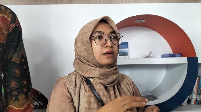 Penjabat Sementara (Pjs) Kepala Ombudsman Sumbar Meilisa Fitri Harahap usai ekspos catatan akhir tahun, Kamis (19/12/2024).