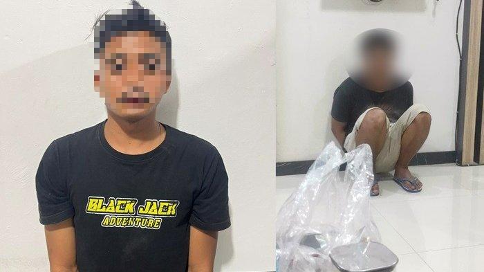 PENANGKAPAN PELAKU PEMBUNUHAN : Dua pelaku pembunuhan siswi di Tanah Datar Nj dan B. Ia diamankan karena diduga melakukan pembunuhan terhadap CNS (16) di Kabupaten Tanah Datar.