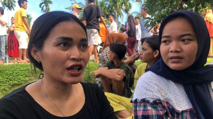 PEMBUNUHAN MUTILASI- Suji Selsya Utami (28) saat diwawancarai TribunPadang.com, Kamis (19/6/2025). Suji Selsya menyebutkan saat lebaran, ketika korban dinyatakan hilang, pelaku masih sempat datang ke rumah dan memberikan THR kepada adik-adik korban.