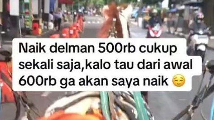 DIGETOK NAIK DELMAN - Viral curhatan wisatawan bernama Kumalasari (34) yang membayar naik delman Rp600 ribu padahal awalnya sepakat hanya Rp150 ribu.