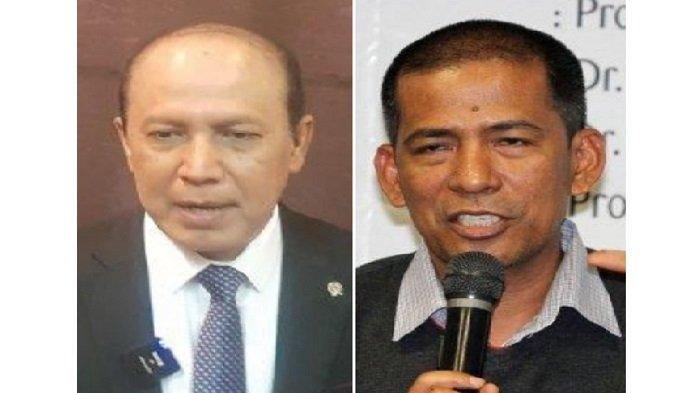 Kolase foto Komjen (purn) Boy Rafli Amar dan Saldi Isra. Keduanya putra Minangkabau yang bakal mendapat gelar kehormatan oleh Presiden Joko Widodo.