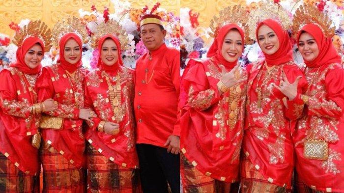 3 orang istri Haji Alwi Ruslan calon mertua Putri Isnari.